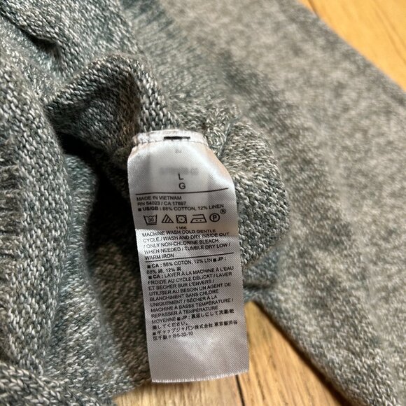 Banana Republic Sage Green Linen Blend Sweater - Picture 4 of 4